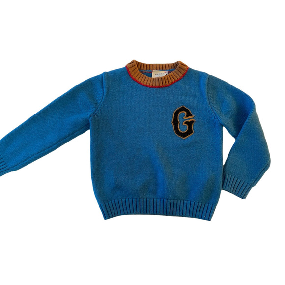 GUCCI 🇮🇹 knit sweater 🇮🇹made in Italy 🇮🇹 💯 Wool  🇮🇹Youth Small - Picture 2 of 12